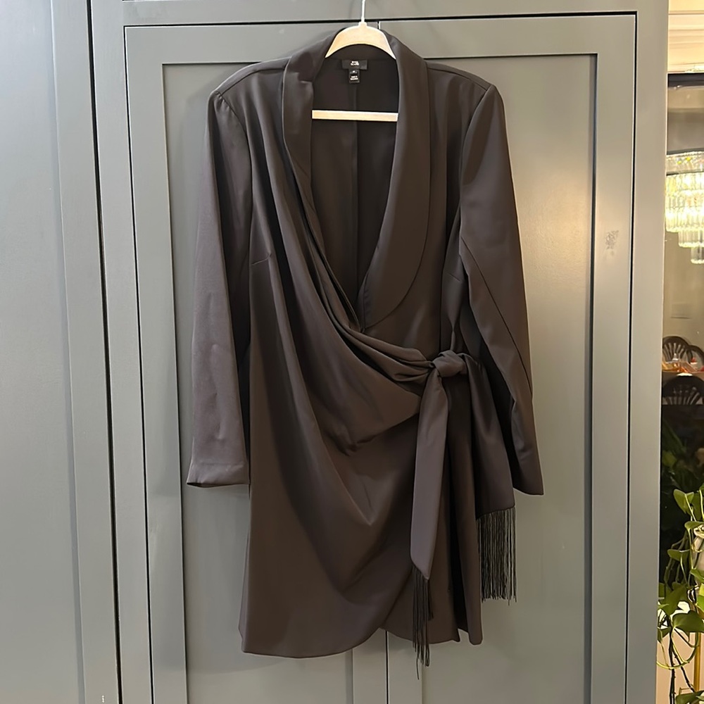River island fringe blazer dress